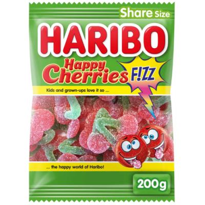 Buy onlineHaribo | Candy | Happy Cherries Fizz 200g from HARIBO