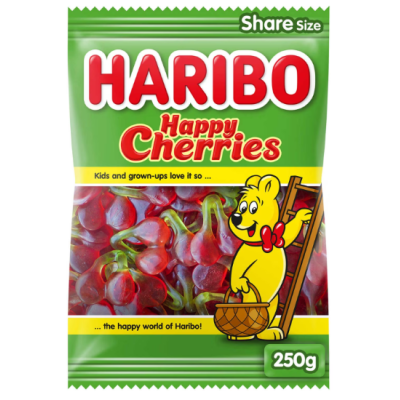 Buy onlineHaribo | Candy | Happy Cherries 250g from HARIBO