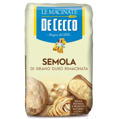 Buy onlineDE CECCO | Flour | Pasta | Semola 1 kg from DE CECCO