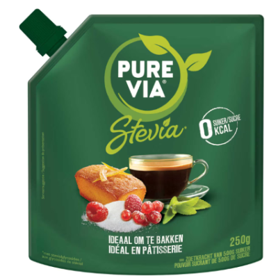 Buy onlinePureVia | Sweeteners | Stevia | Crystallized powder 250 gr from PURE VIA