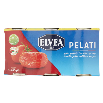 Buy onlineElvéa | Tomatoes | Peeled | Whole | Box 3 x 400 g from ELVEA