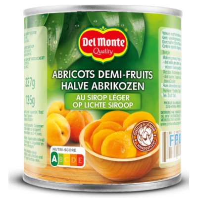 Buy onlineDel Monte | Apricots | Half | Light syrup | Box 134 g from DEL MONTE