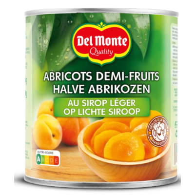 Buy onlineDel Monte | Abricots | Demi | Sirop léger | Boîte 480 gr from DEL MONTE