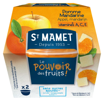 Buy onlineSaint-Mamet | The Power of Fruits | Fruit | Apple | Tangerine 130g from ST MANET