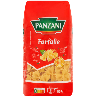 Buy onlinePanzani | Pasta | Farfalle Zero Pesticide Residue 500 g from PANZANI