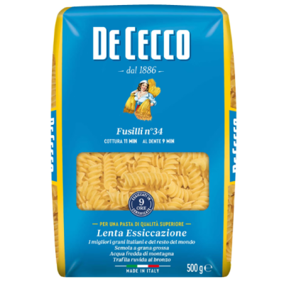 Buy onlineBy Cecco | Pasta | Fusilli 500g from DE CECCO
