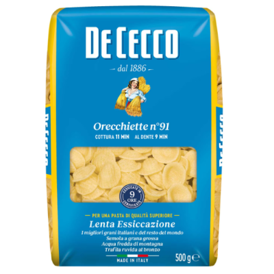 Buy onlineDe Cecco | Pasta | Orecchiette n 91 500 gr from DE CECCO