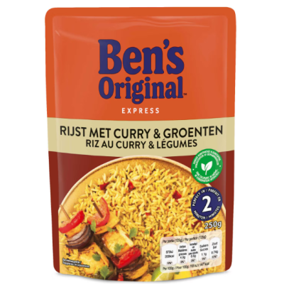 Buy onlineBen’s Original | Rice | curry | Vegetables | Pouch 250g from Ben’s Original
