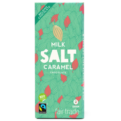 Buy onlineOxfam Fair Trade | Milk chocolate | Salted caramel | fairtrade/organic 100g from OXFAM FAIR TRADE