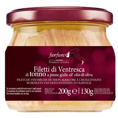 Buy onlineFior Fiore | Prodotti d'Italia | Thon| Filets | Ventresca 130 gr from FIOR FIORE