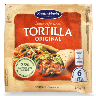 Buy onlineSanta Maria | Wrap tortilla | Original 380 gr from SANTA MARIA