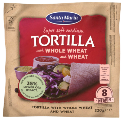 Buy onlineSanta Maria | Tortilla | Whole wheat 320 gr from SANTA MARIA