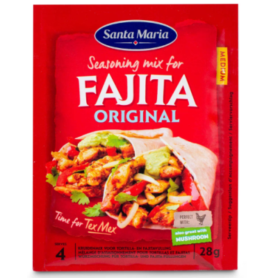 Buy onlineSanta Maria | Fajitas | Seasoning Mix 28g from SANTA MARIA