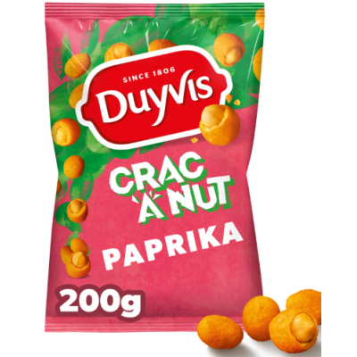 Buy onlineDuyvis | Crac a Nut | Paprika | Nuts | Peanuts | 200g 200g from DUYVIS