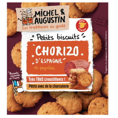 Biscuits Apéritif Chorizo, Michel et Augustin (90 g)