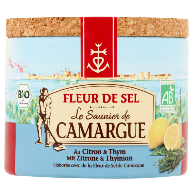 Buy onlineThe Saunier of Camargue | Flower of salt | Lemon | Thyme 125g from LE SAUNIER DE CAMARGUE