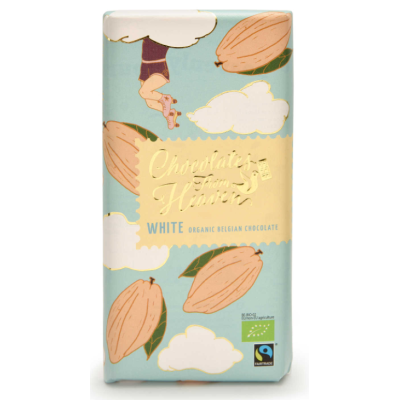 Buy onlineChocolates From Heaven | Chocolate | White | Organic | Fairtrade 100g from Chocolates From Heaven