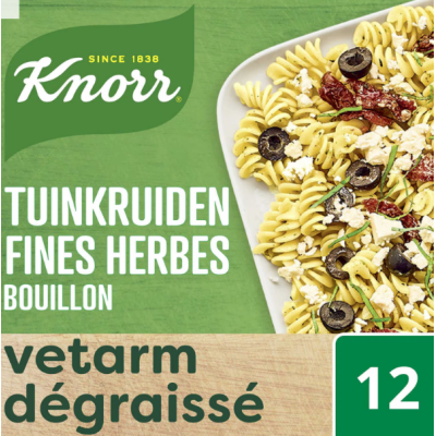 Buy onlineKnorr | Fineness | Broth | Fine Herbs | 12 stock cubes 12 x 11 g from KNORR